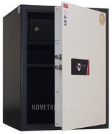 Nábytkový sejf s dvouplášťovými dveřmi a schránkou GRIFF S 50 